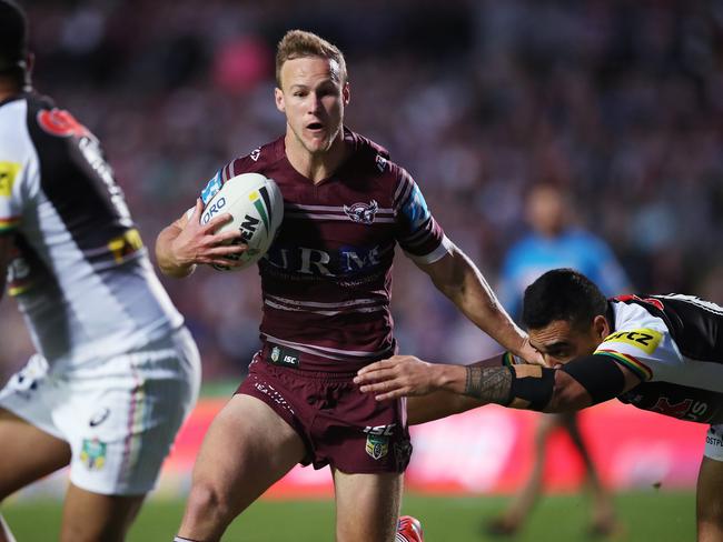 ManlyÕs Daly Cherry-Evans on a run during NRL match Manly Sea Eagles v Penrith Panthers at Brookvale oval. Picture. Phil Hillyard