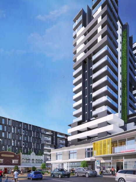 An apartment block at the corner of The Kingsway and Station St has drawn criticism.