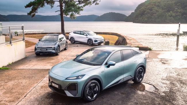 Zeekr X, Deepal S07, XPeng G6 electric cars. Picture: Thomas Wielecki