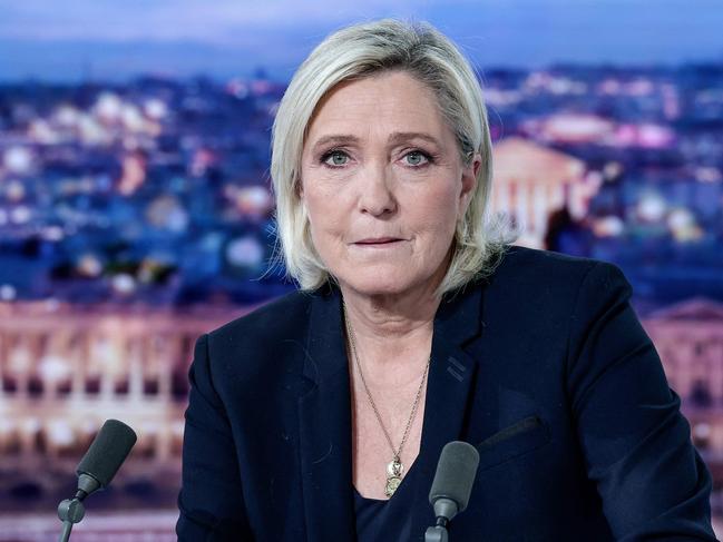 National Rally leader Marine Le Pen. Picture: AFP