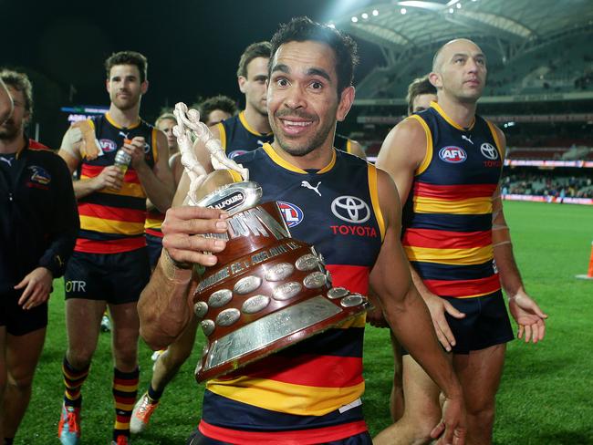 Adelaide’s Eddie Betts has become a cult figure at the Adelaide Oval. Or should that be ‘Crowval’? Picture: Sarah Reed