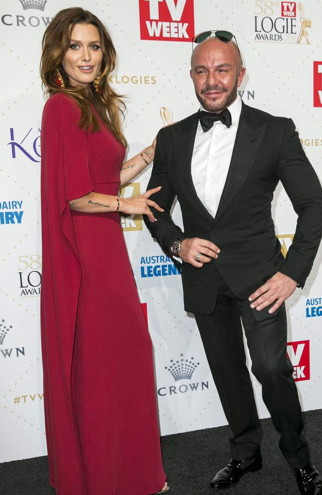 Cheyenne Tozzi and Alex Perry at the 58th annual Logie Awards. Picture: Media Mode