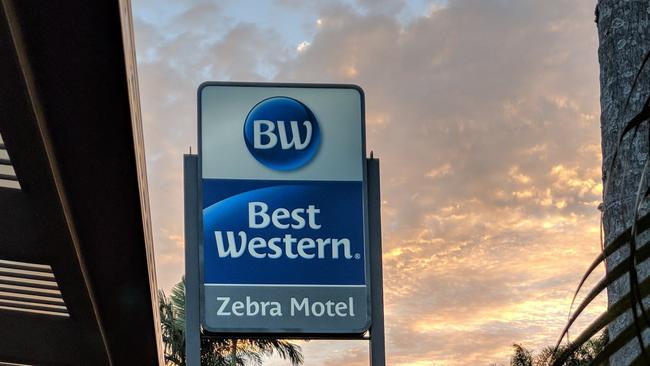 Best Western Zebra Motel in Coffs Harbour, where a naked Jeffrey Nathan Gordon broke in.