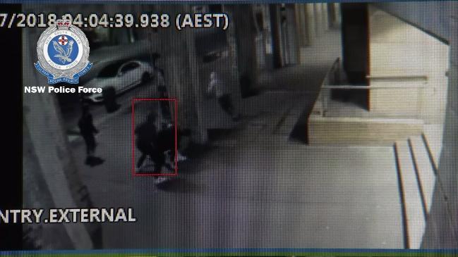 Sydney sword attack CCTV footage 