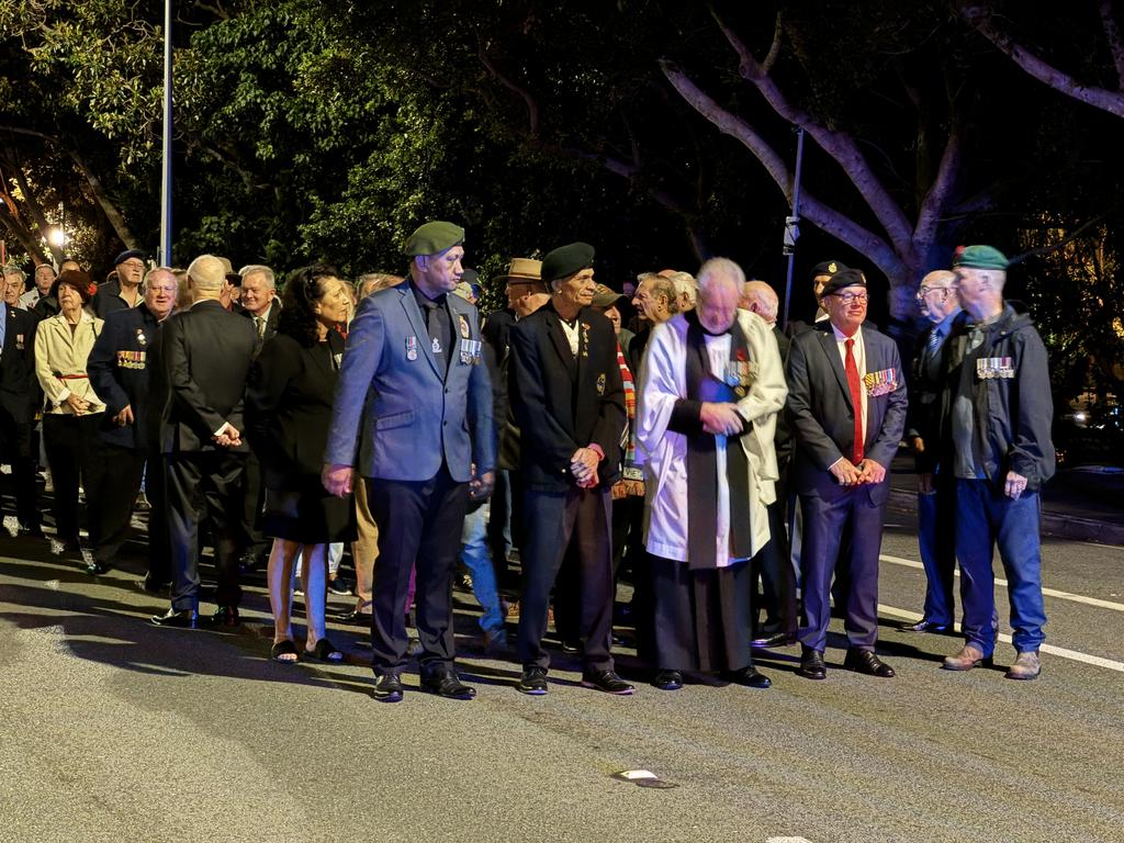 Crowds have gathered at the Broadwater Parklands in Southport for the Dawn Service.