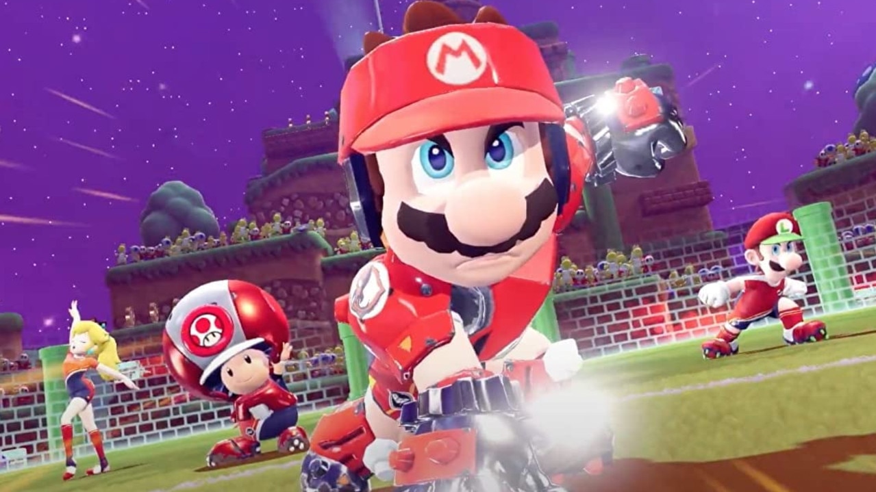 Mario Strikers: Battle League Football. Image: Supplied.