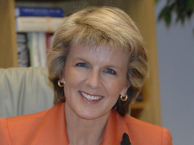 Julie Bishop Minister for Education, Science & Training in her office at Parliament House Canberra.