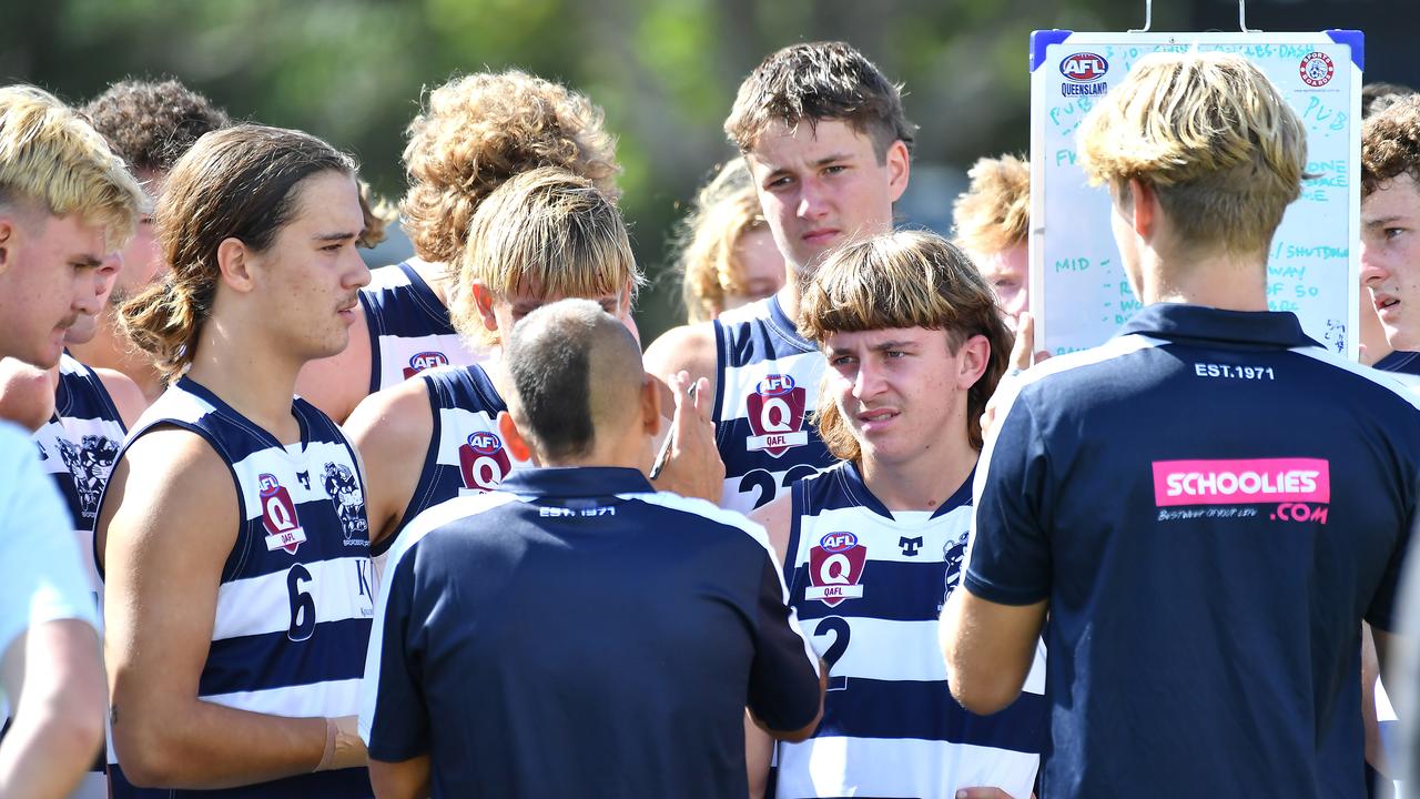 Broadbeach players QAFL colts match between Redland-Victoria Point and Broadbeach. Saturday April 22, 2023. Picture, John Gass