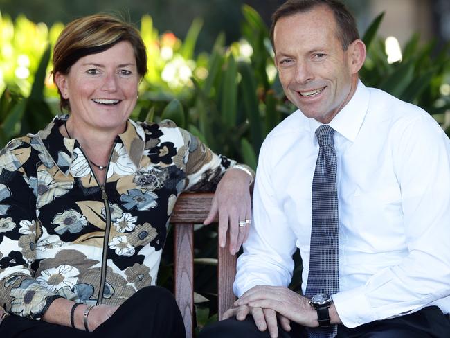 Former Prime Minister Tony Abbott pictured with his sister Christine Forster, who is a same-sex marriage advocate.