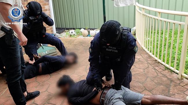 Strike Fore Raptor made the arrests. Picture: NSW Police