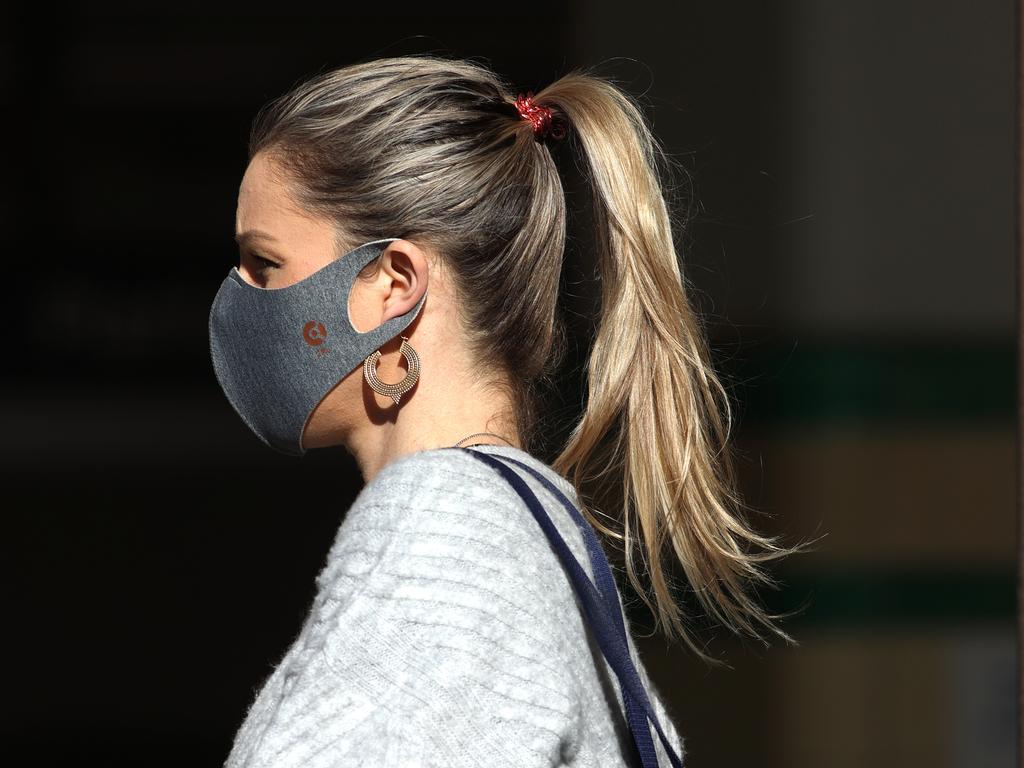 NSW residents have been warned fines could be introduced if people continue to ignore the advice around wearing masks. Picture: Damian Shaw/NCA NewsWire