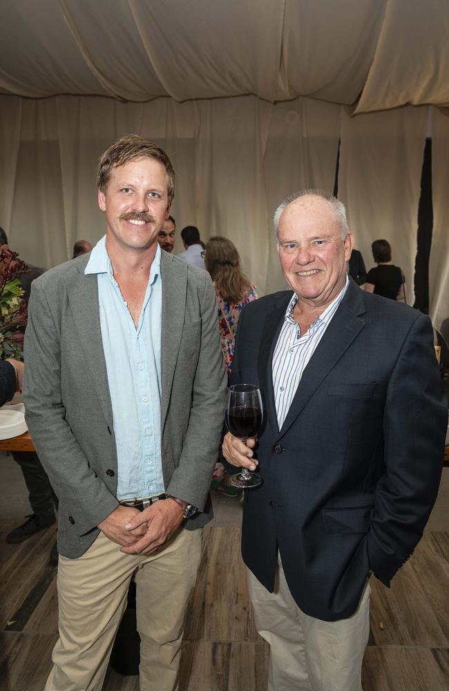 Scott Meurant (left) and Bill Grace at the Patterson &amp; Co Family Law opening function at the Rowes Building, Friday, February 7, 2025. Picture: Kevin Farmer