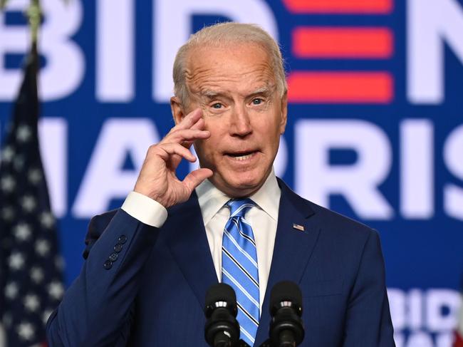 The numbers are looking good for Joe Biden. Picture: AFP