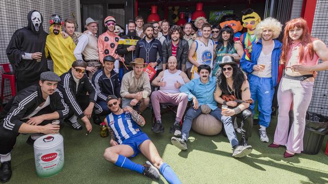 Richmond holds its "Mad Monday" at the Sporting Globe. Picture: Jason Edwards