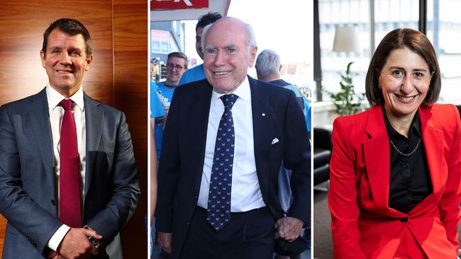 Mike Baird, John Howard and Gladys Berejiklian have come out in support of Tony Abbott