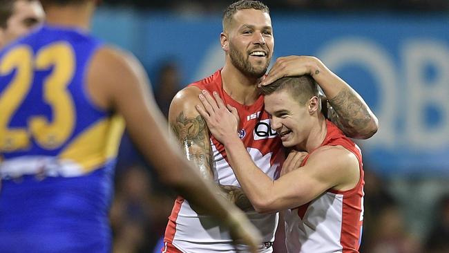 The Swans are the only team to beat the Eagles so far this season, and they’ve done it twice. Picture: Getty