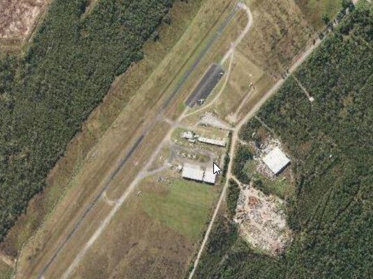 An aerial view of the current airport site in Warnervale