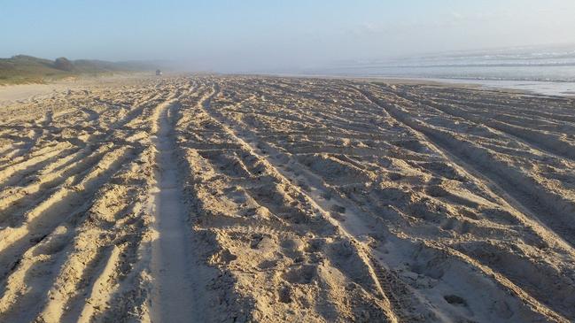 The behaviour of 4WD users at Seven Mile Beach (pictured) and South Ballina Beach has been criticised for years.