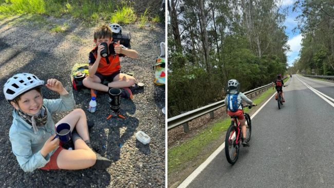 Edwina didn't think Connor was serious when he asked to do a ride to raise money. Image: Supplied