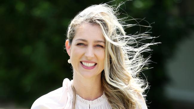 Queensland state election coverage on the Gold Coast.LNP Currumbin candidate Laura Gerber casts her vote at Elanora State High School.Picture: NIGEL HALLETT