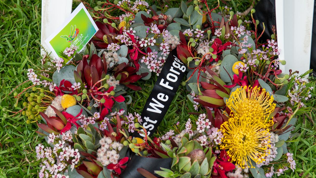 Darwin Cenotaph's Remembrance Day service, 2023. Picture: Pema Tamang Pakhrin