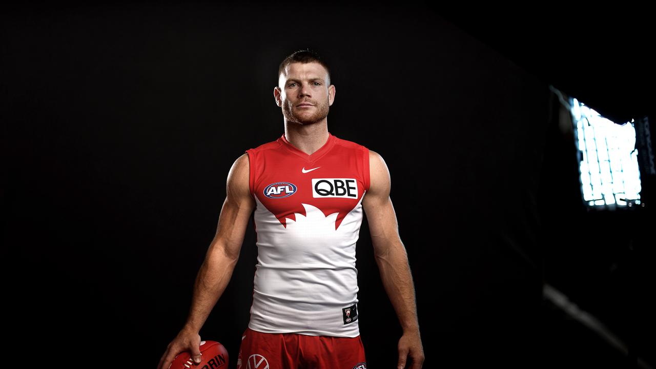 Portrait of Sydney Swans player Taylor Adams ahead of the 2024 AFL Season. Photo by Phil Hillyard (Image Supplied for Editorial Use only - **NO ON SALES** - Â©Phil Hillyard )