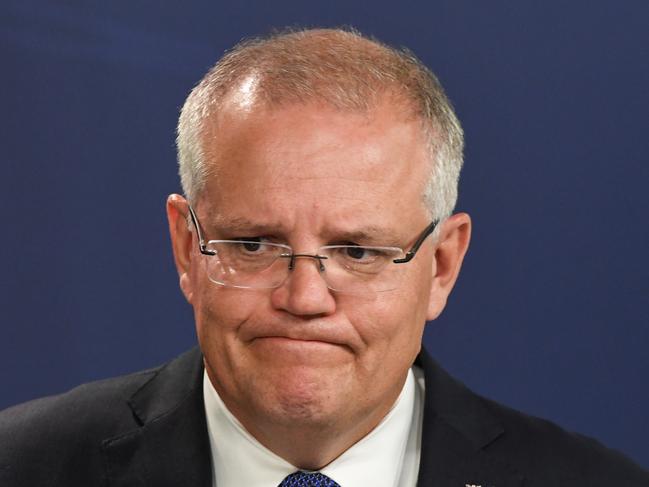 Australian Prime Minister Scott Morrison is seen during a press conference in Sydney, Friday, February 8, 2019. (AAP Image/Peter Rae) NO ARCHIVING