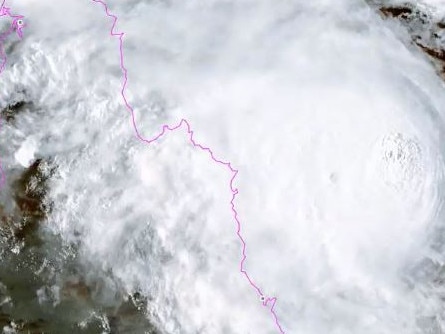 Tropical cyclone Niran could be upgraded to a category three system on Wednesday, but is unlikely to cross the coast. Picture: Bureau of Meteorology