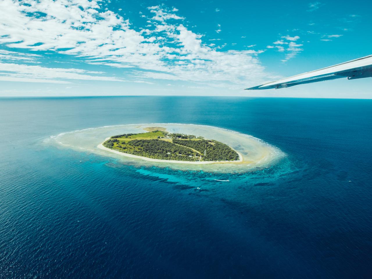 ESCAPE:  Scenic Flight, Lady Elliot Island, QLD. Picture: Tourism Australia