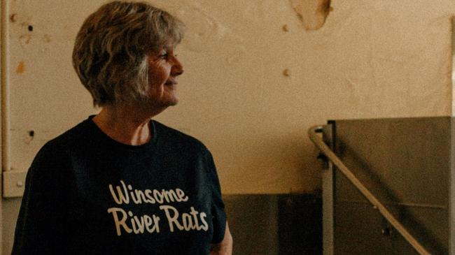 Staff member at the Winsome Soup Kitchen flood recovery in Lismore. Picture: Lisa Sorgini