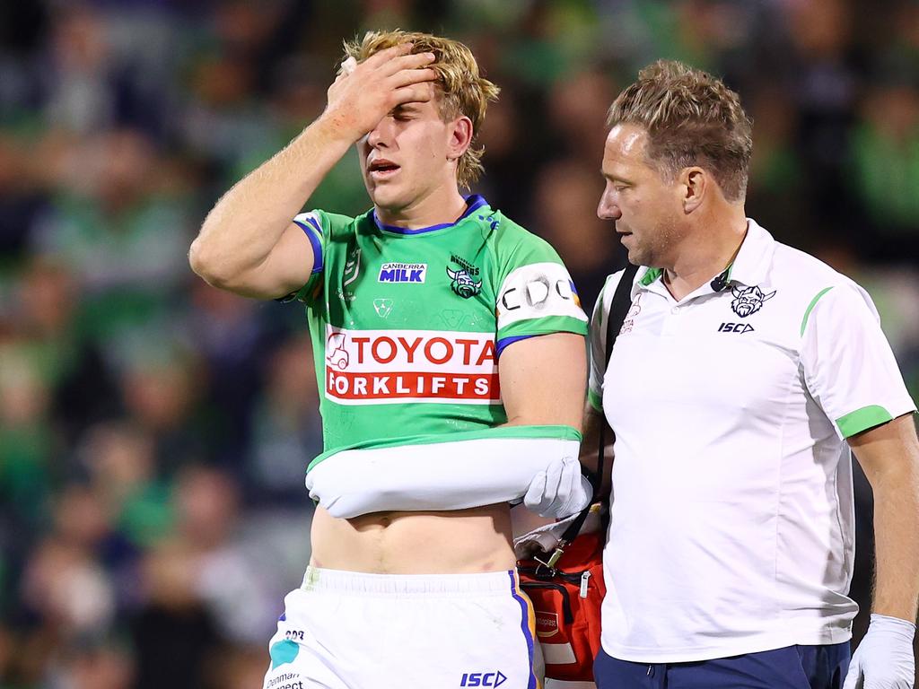 Zac Hosking suffered a shoulder injury. Picture: Mark Nolan/Getty Images