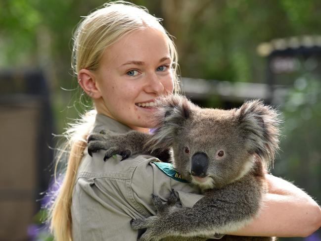 Greta Cuthell with Ash age 12 mths. Jirrahlinga getting "zero income" but the animals are enjoying a holiday from the people.