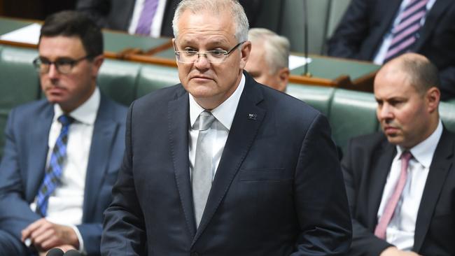 Scott Morrison will face off with Anthony Albanese today. Picture: AAP.