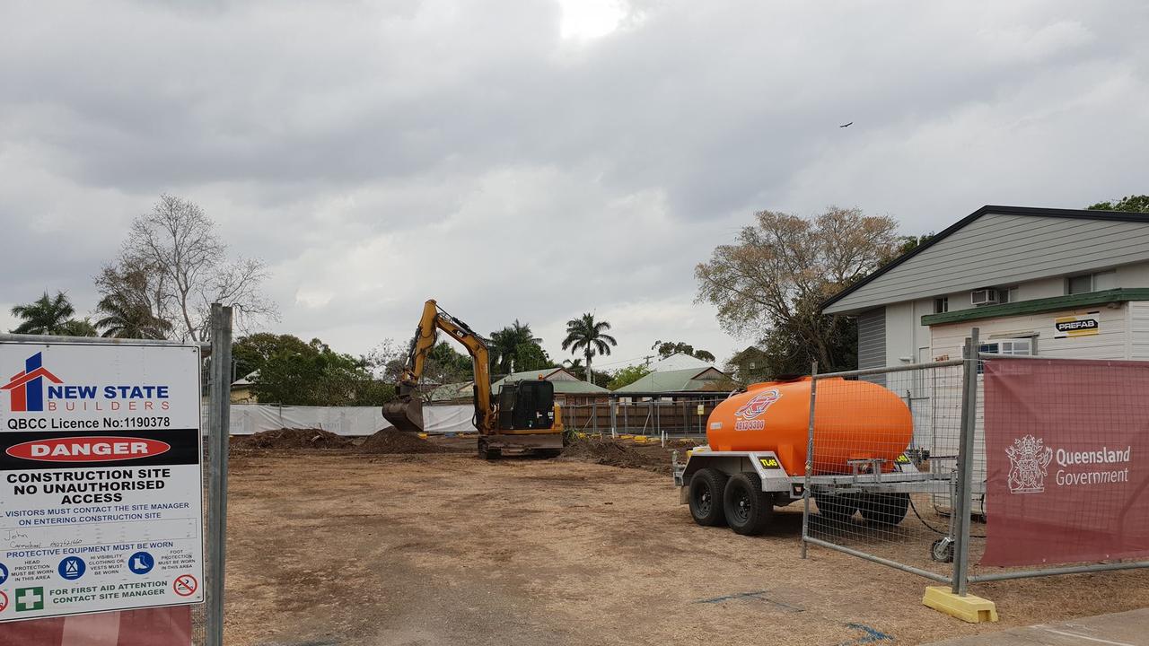 CONSTRUCTION SITE: Work is now underway on Denham St, Allenstown to build more social housing accommodation.