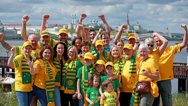 Socceroos goal keeper Mat Ryan had 26 of his family and relatives travel to Qatar to watch him. Picture; Toby Zerna.