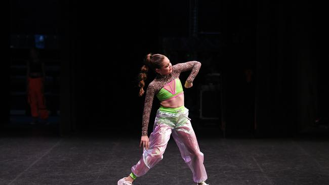 Age 7 to 12 Hip Hop Solo. Lainey Griffiths. Picture: Shae Beplate.