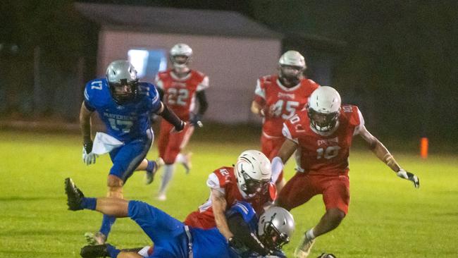 Mackay Gridiron vs Townsville Cyclones at West Tiger Park Walkerston. Saturday 20 January 2024 Picture:Michaela Harlow