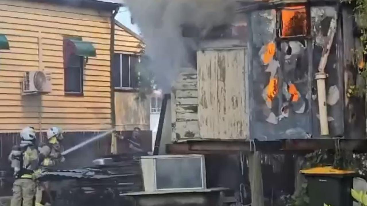 House ablaze near Rockhampton CBD