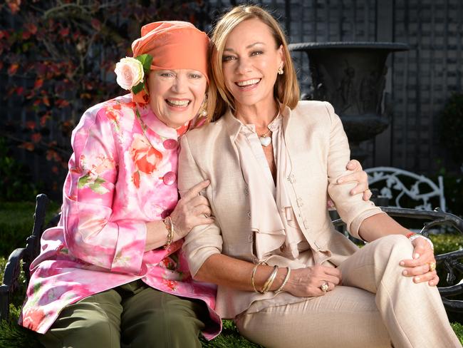 Ann Peacock and her late mother Lady Susan Renouf at home in Toorak in 2013.