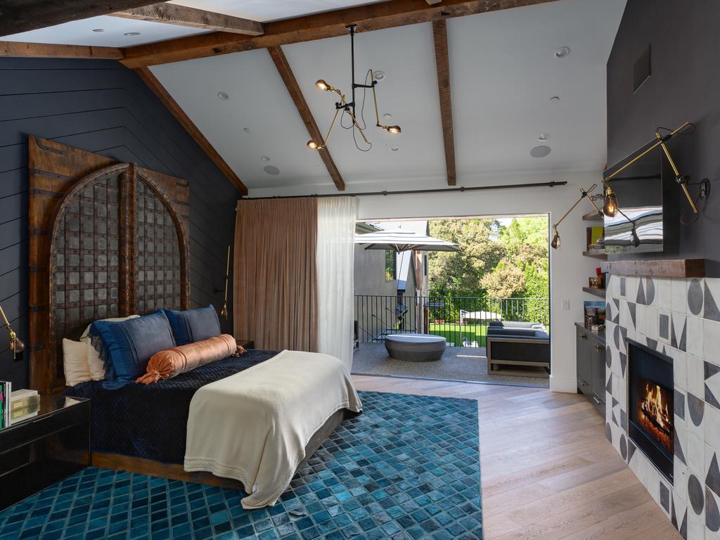 One of the home’s many bedrooms. Picture: Cameron Carothers for Compass