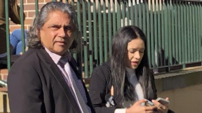 Mauriesha Vilches, 27, of Wentworth Point, outside Manly Court House with her lawyer John Nathan, after being convicted of high-range drink driving. Picture: Jim O'Rourke