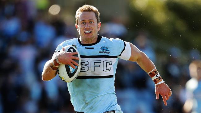 Nathan Stapleton played 61 NRL games for the Cronulla Sharks. Picture: Brett Costello