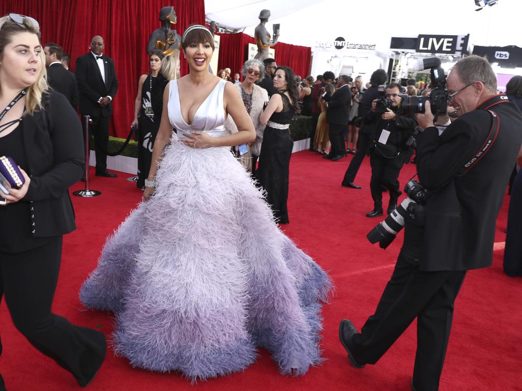 Jackie Cruz attends the 24th Annual Screen Actors Guild Awards at The Shrine Auditorium on January 21, 2018 in Los Angeles, California. Picture: AP