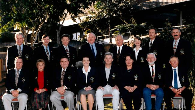 Former Tweed Shire Councillor Barbara Carroll (pictured bottom row, third from right) with the 1995-1999 Tweed Shire Councillors and senior management.