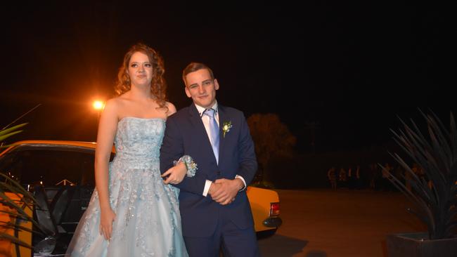 Amy York and Connor Thomas, St John's Senior Formal, Roma 2019.