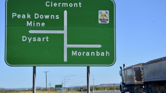 The Peak Downs Highway was shut just before midday on August 13. Picture: Tara Miko