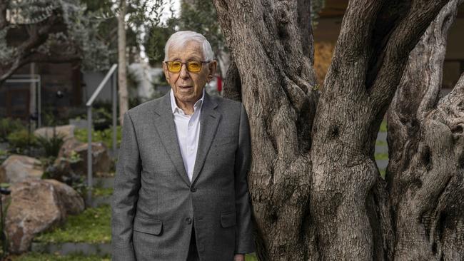 Sir Frank Lowy at his home in Tel Aviv on January 15. Picture: Avishag Shaar-Yashuv