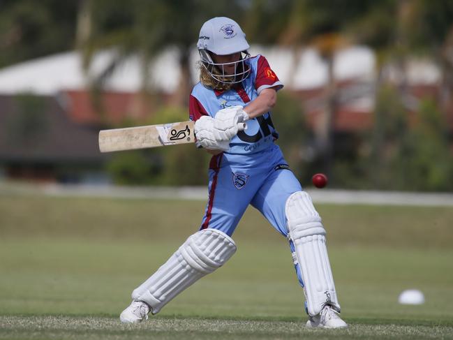 Evie Fisher forces the pace. Picture Warren Gannon Photography