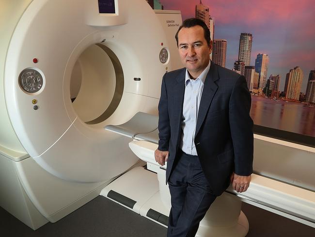 14/5/2019: QScan CEO Chris Munday,  in an imaging room at their head office in Clayfield, Brisbane. Munday is calling for Bill Shorten to widen his cancer care policy, saying while he advocates for improved access to care, regional and remote Australians. Lyndon Mechielsen/The Australian