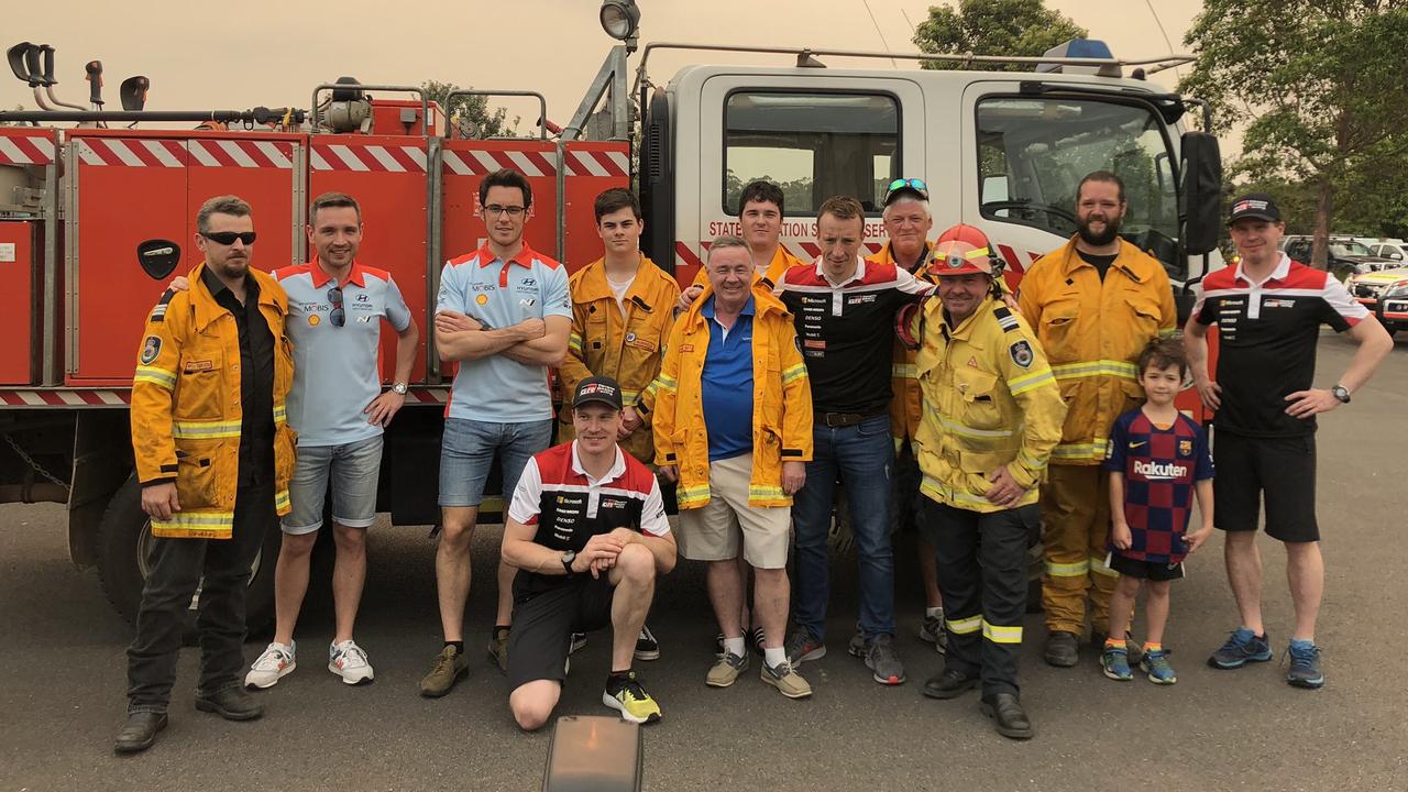 Drivers meet with locals in the Coffs area. Picture: @thierryneuville